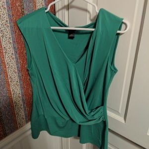 Elegant Green Sleeveless Top
